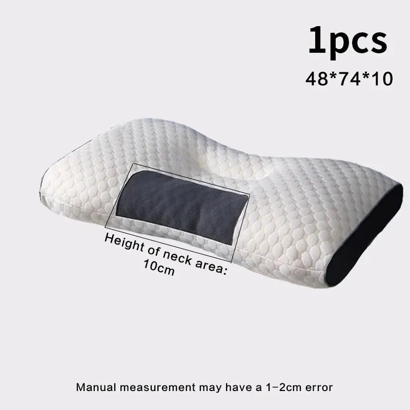 New Neck Pillow Help Sleep And Protect The Neck Cervical Orthopedic Household Soybean Fiber Massage SPA Pillow For Sleeping