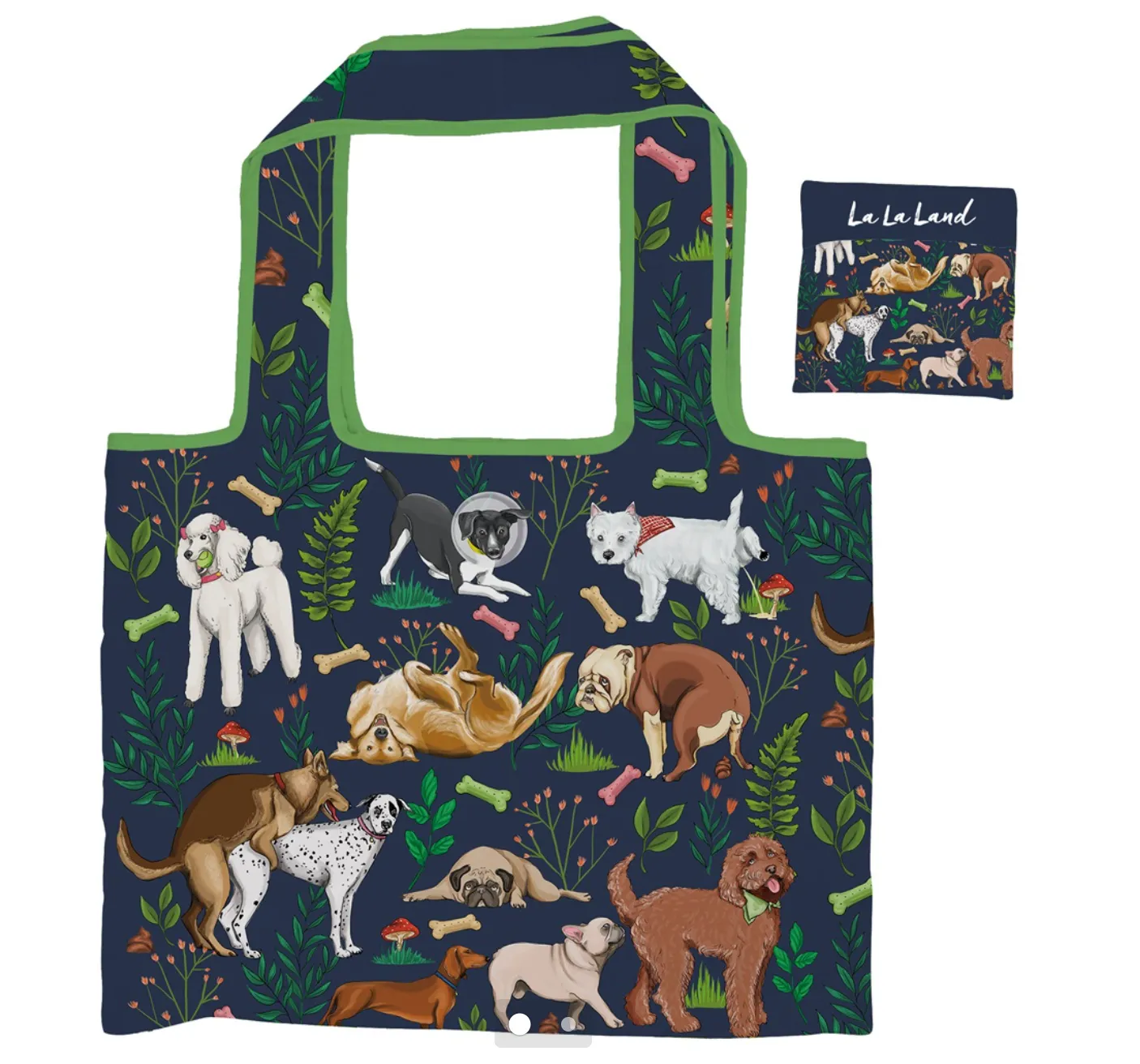 NOW ON SALE! Foldable Shopping Pawesome Bag  La La Land!