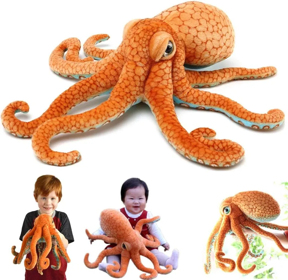 Octopus Stuffed Animal/Octopus Pillow/Toy Octopus/Used for Home Decoration Gifts Children Pillow Plush Animal Toys (19.6 inches /50cm)