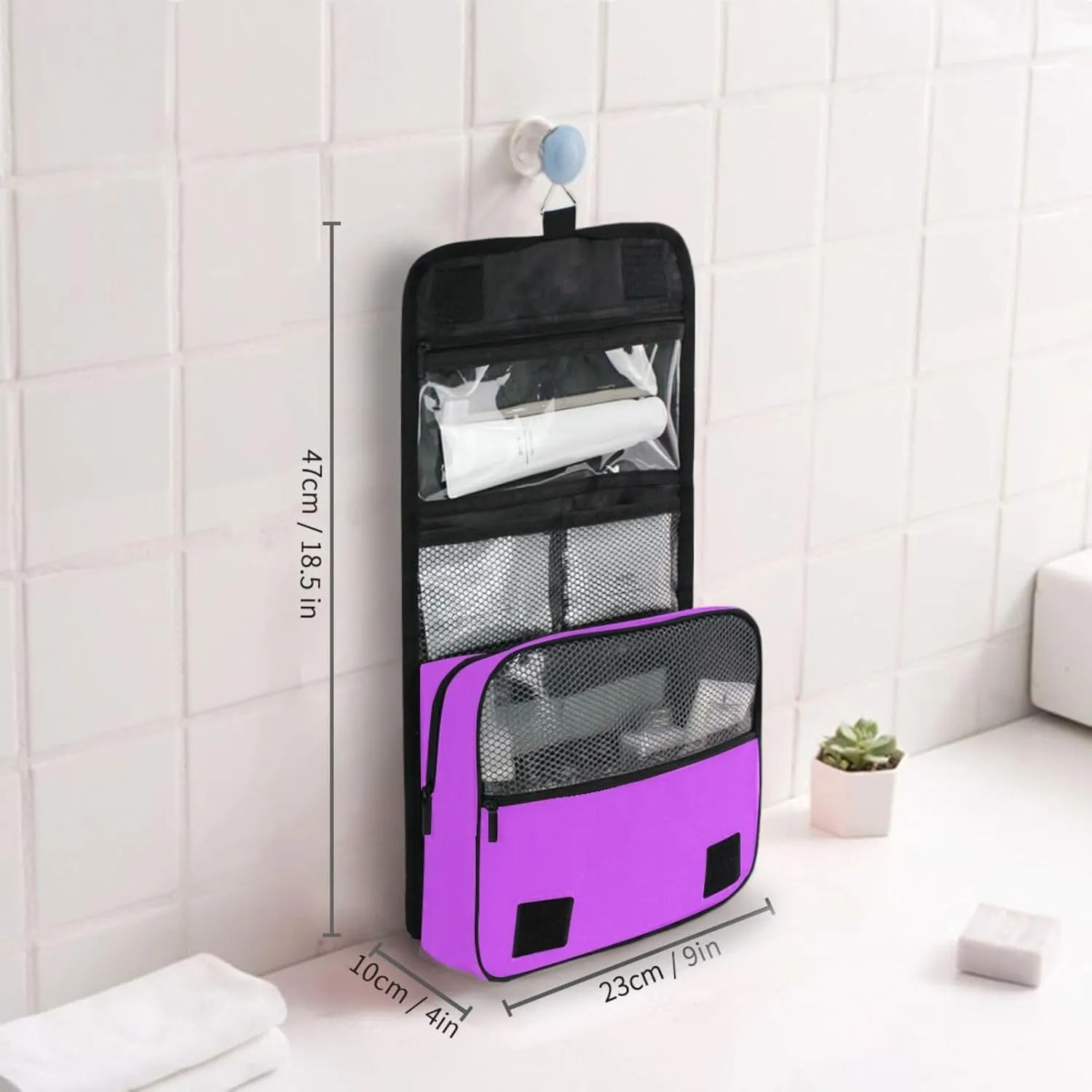 ODAWA Mallow Toiletry Bags Hanging Travel Makeup Organizer Portable Hanging Organizer for Travel