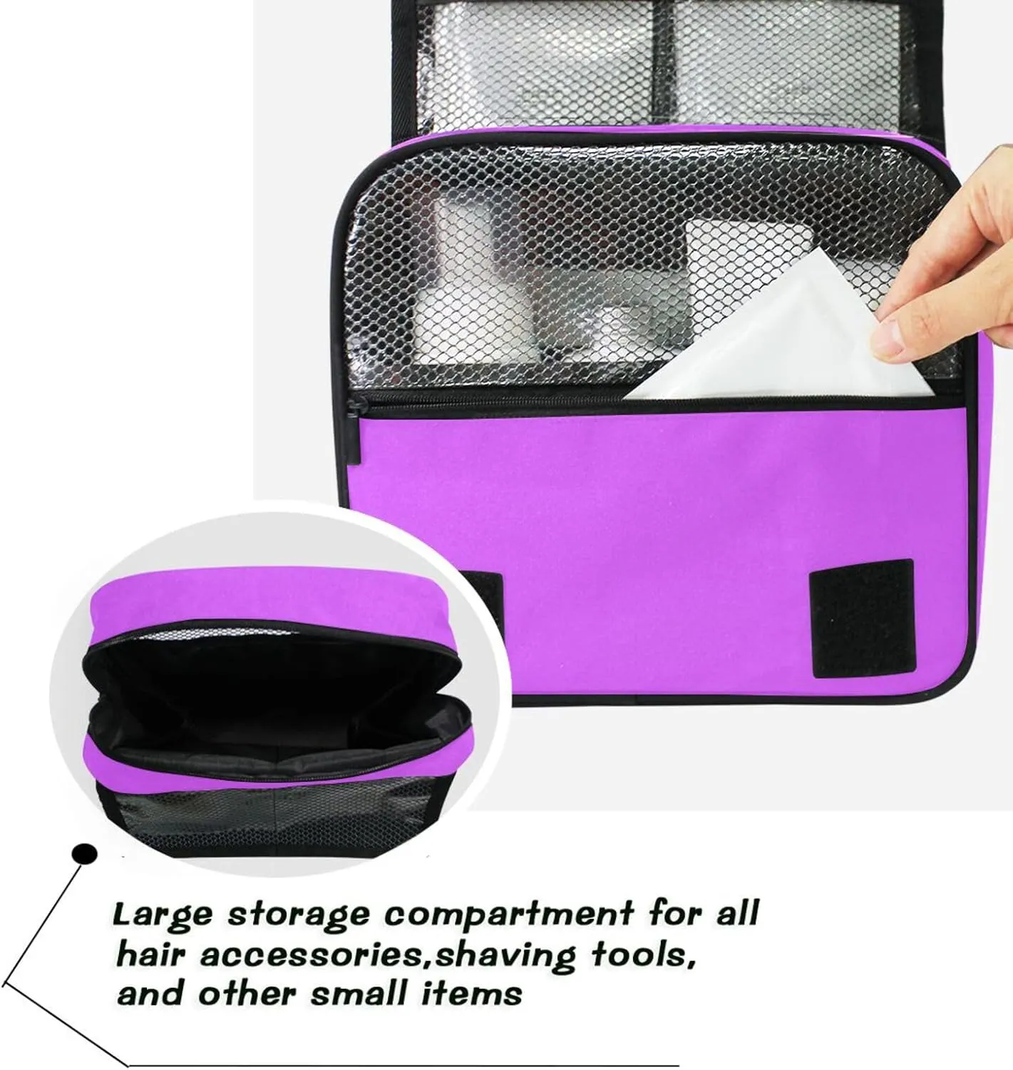 ODAWA Mallow Toiletry Bags Hanging Travel Makeup Organizer Portable Hanging Organizer for Travel