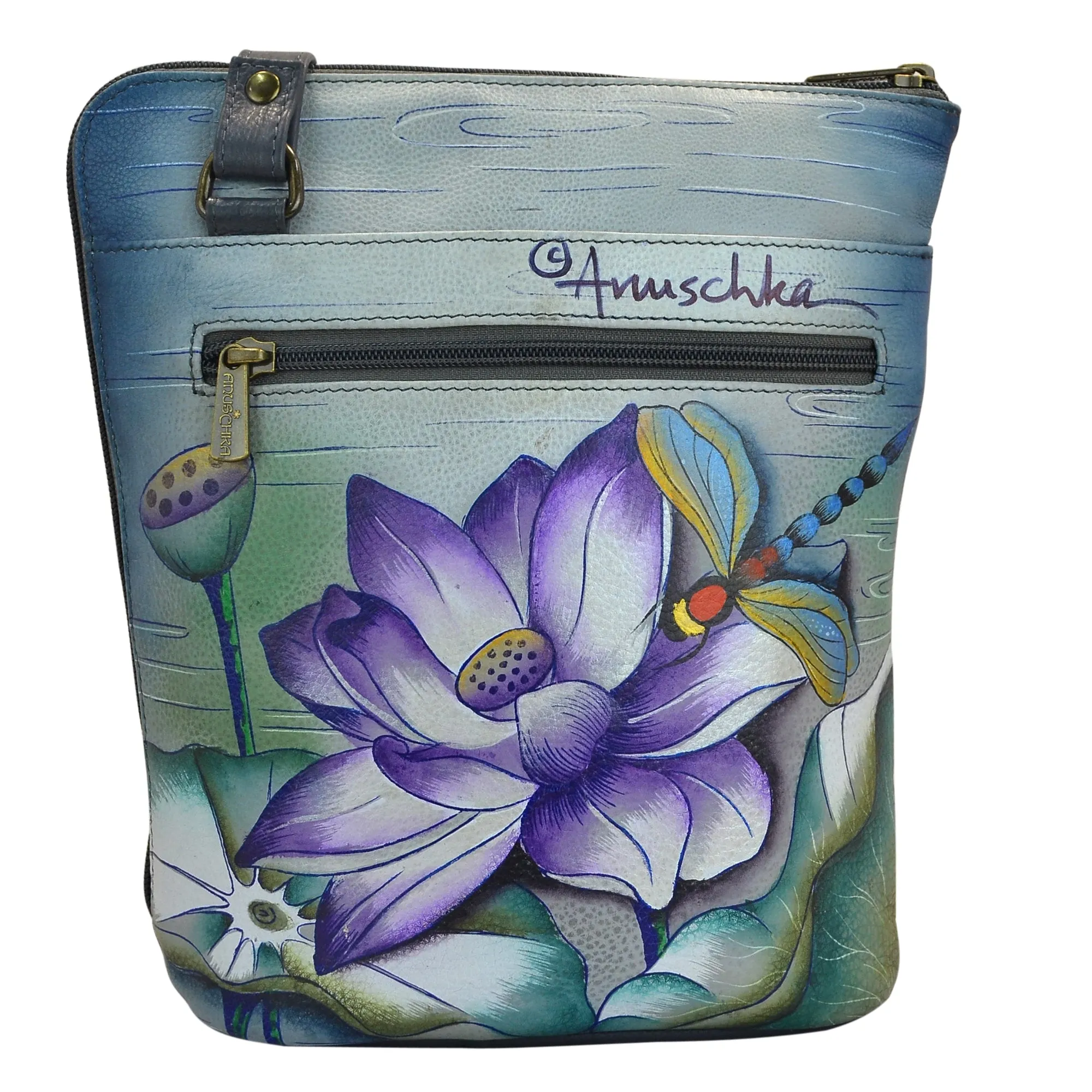 Organizer Crossbody With Extended Side Zipper - 493