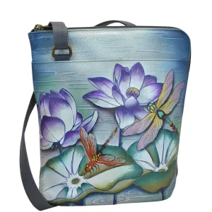 Organizer Crossbody With Extended Side Zipper - 493