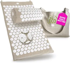 Original Premium ECO Gift Set, Acupressure Mat and Pillow with 10,962 Pressure Points, Relieves Neck/Back Pain, Relaxes, Increases Energy, Includes Bag, FSA/HSA