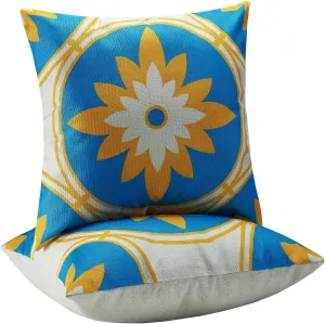 Outdoor Throw Pillows Waterproof Set of 2 Patio Pillows 18×18 Inch Decorative Pillows for Bed, Couch, Sofa and Patio Furniture