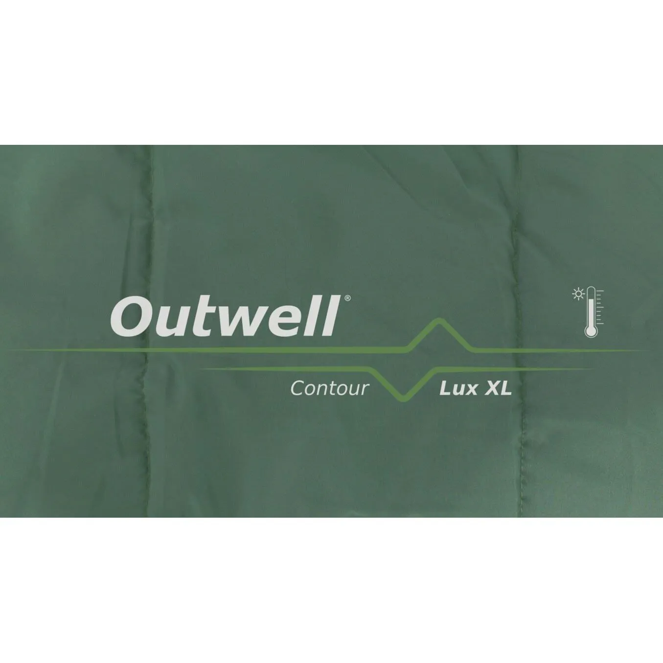 Outwell Contour Lux XL Sleeping Bag 3 Season Green