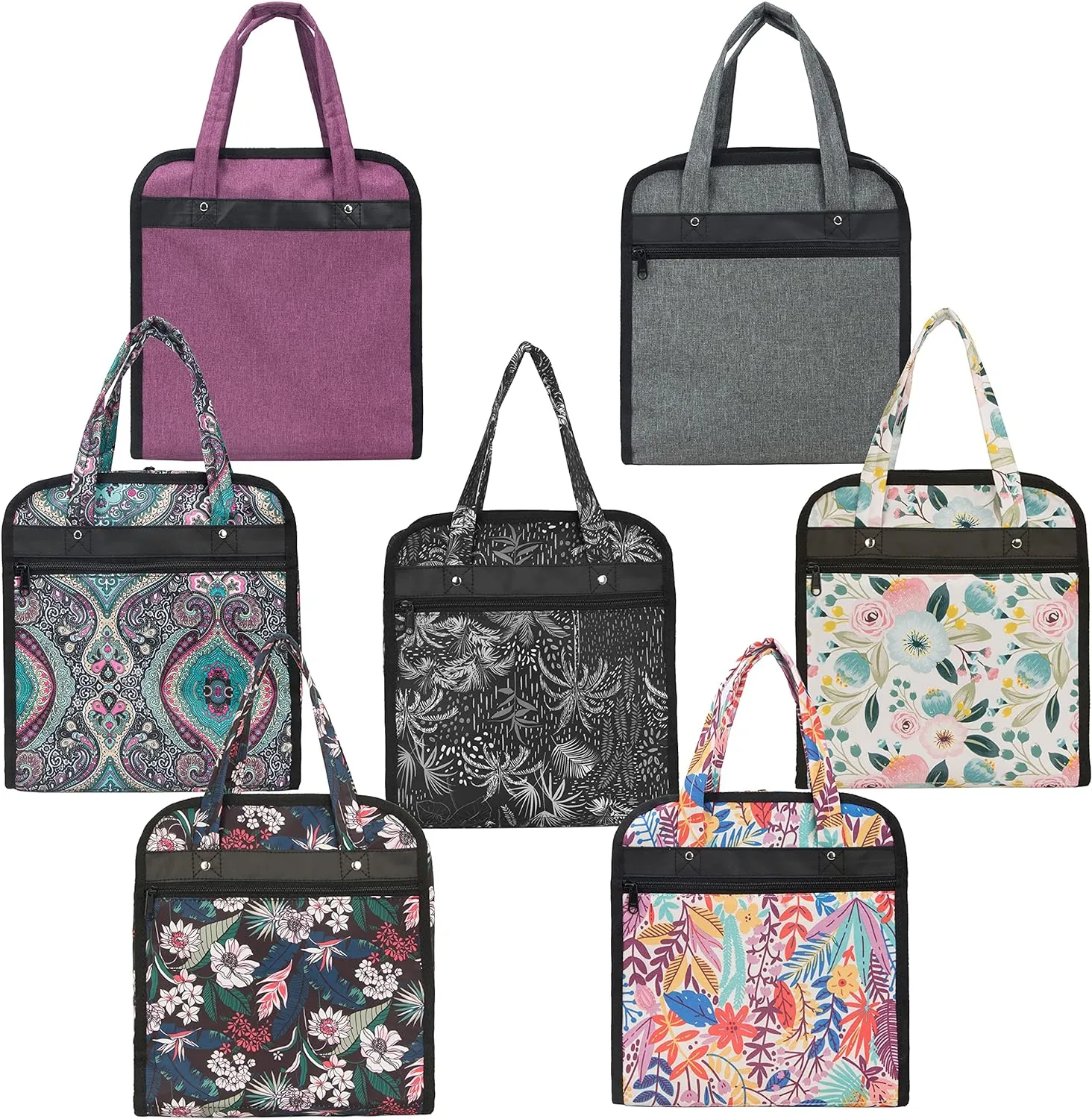 PACMAXI Sewing Accessories Storage Bag, Knitting, Craft Tools and Accessories Organizer, Roomy Carrying Bag for Sewing Tools and Accessories(Paisley)