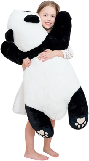 Panda Weighted Stuffed Animals, 1.87lbs Panda Stuffed Animal Cute Weighted Plush Animals Hugging Pillow Toy for Boys Girls Valentine Christmas, 31.4 inch