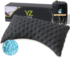 Pillow for Side and Back Sleepers Side Sleeper Pillow for Neck and Shoulder Pain Side Sleeper Bed Pillows Travel Size with Adjustable Shredded Memory Foam Filling