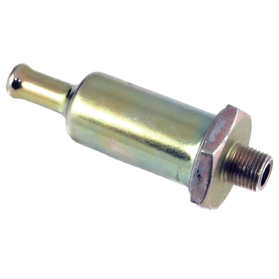 Plated Steel Inline Pump Filter 1/8NPT to 8mm Hosetail