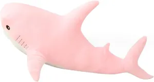 Plush Shark Toy Pillow, 31-inch Giant Shark Plush Animal Toy Super Soft and Cute Pillow Children’s Boys and Girls Room Decoration Bedtime Gift (Pink - 31 inches)…