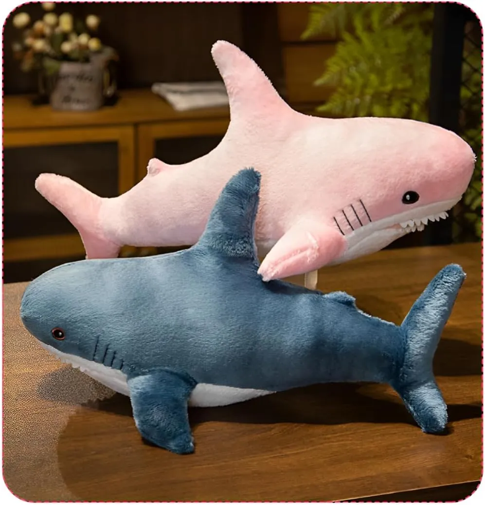 Plush Shark Toy Pillow, 31-inch Giant Shark Plush Animal Toy Super Soft and Cute Pillow Children’s Boys and Girls Room Decoration Bedtime Gift (Pink - 31 inches)…