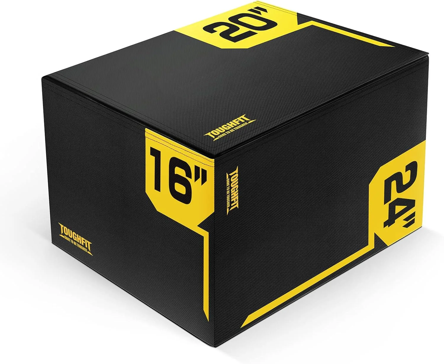 Plyo Box - 3 in 1 Foam Plyometric Box - Jump Box for MMA, Crossfit - Adjustment Height Plyometric Jump Box for Home Gym - PVC Cover Platform & High-Density Workout Box