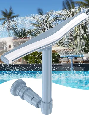 Pool Fountains for Above and In-ground Pools, Adjustable Whale Tail Waterfall Wide Width Pool Sprinkler Fountain for Relaxation & Cooling 10-20 Degrees, Swimming Pool SPA Accessories