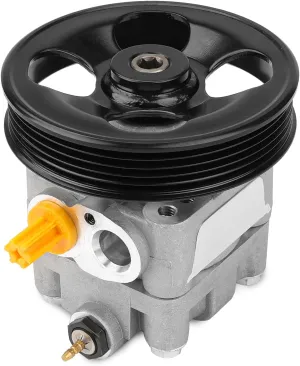 Power Steering Pump with Pulley Compatible with Subaru Legacy Outback 2.5L H4 2000 2001 2002 2003 2004, Compatible with Subaru Baja 2003 2004 2005 2006, Replacement for 21-5254, 34430AE04A
