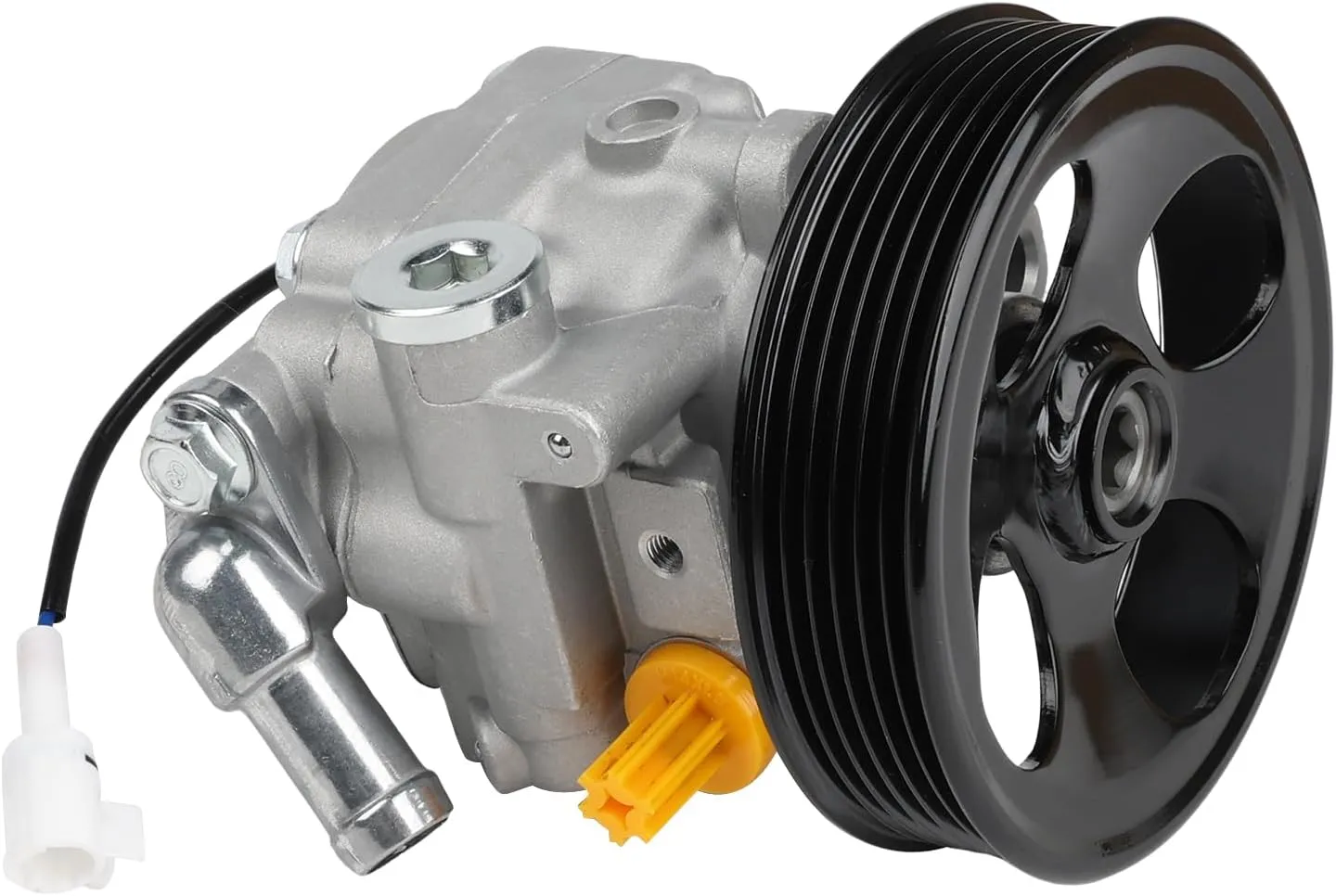 Power Steering Pump with Pulley Compatible with Subaru Outback Legacy 3.6L H4 2010 2011 2012 2013 2014, Replacement for 34430AJ020, 34430AJ021