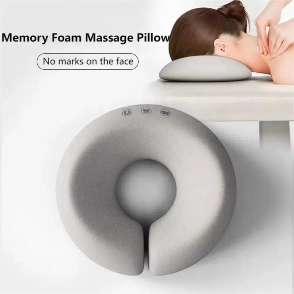 Premium Face Down Pillow – Memory Foam Prone Pillow for Comfortable Resting & Massage – Ergonomic Headrest for Beauty Salons & Home Use, Anti-Slip Zipper Design with Pillow Towel