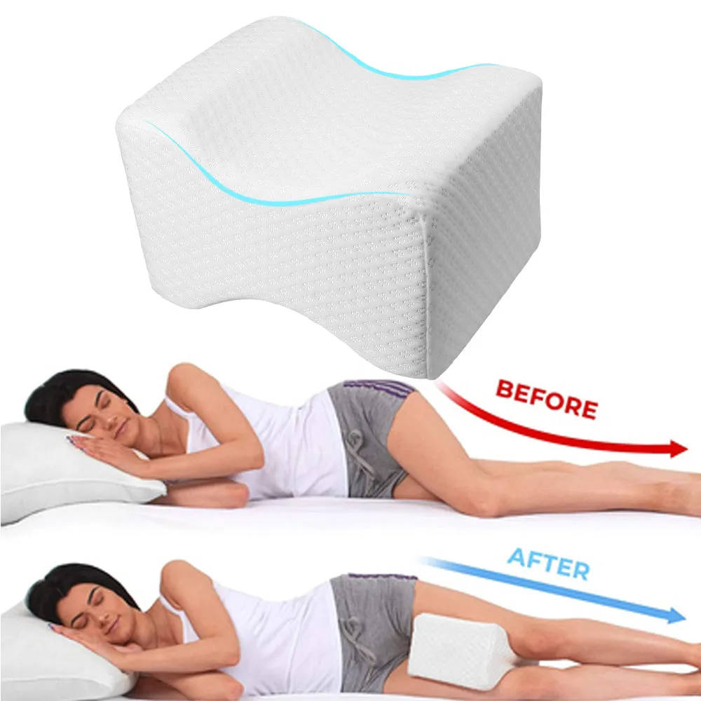 Premium Leg Pillow for Sciatica & Lower Back Pain Relief – Ergonomic Knee Pillow for Pregnant Women, Varicose Veins Care, Comfortable Sleeping Support with Machine Washable Cover