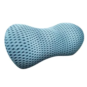 Premium Lumbar Support Pillow – Memory Foam Back Cushion for Car Seat & Office Chair – Ergonomic Waist Pillow for Lower Back Pain Relief, Breathable Removable Cover