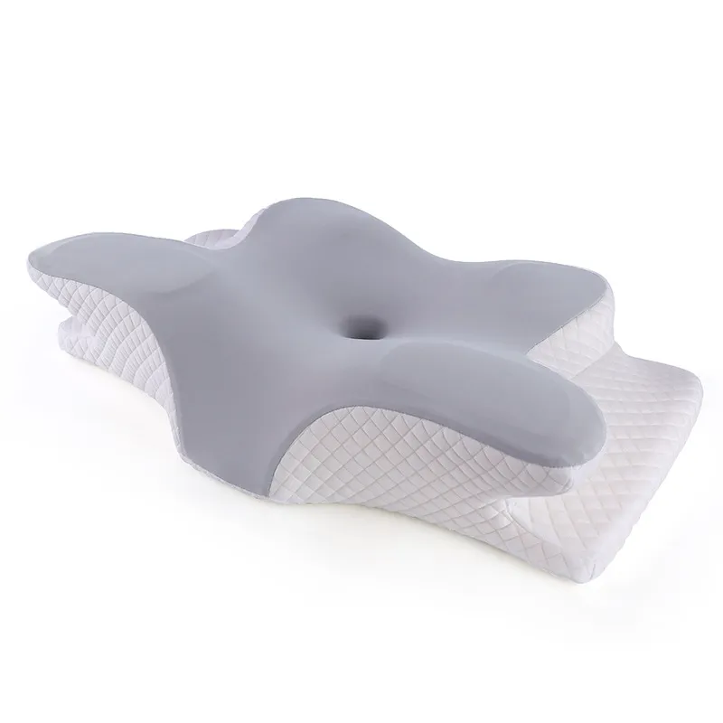 Premium Memory Foam Cervical Pillow – 2-in-1 Ergonomic Contour Neck Pillow for Pain Relief – Orthopedic Support Pillow for Neck and Spine Alignment