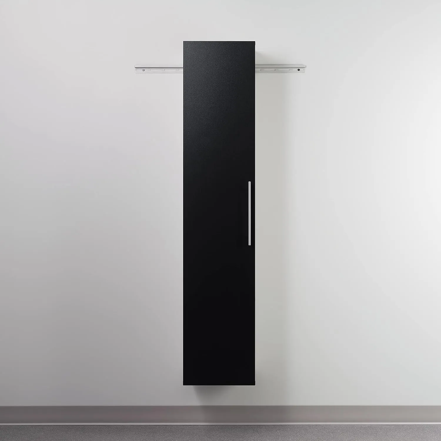 Prepac HangUps Narrow Wall Mounted Garage Storage Cabinet, Tall Storage Organizer Cabinet, 15" W x 72" H x 16" D, Black