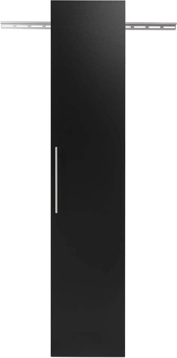 Prepac HangUps Narrow Wall Mounted Garage Storage Cabinet, Tall Storage Organizer Cabinet, 15" W x 72" H x 16" D, Black