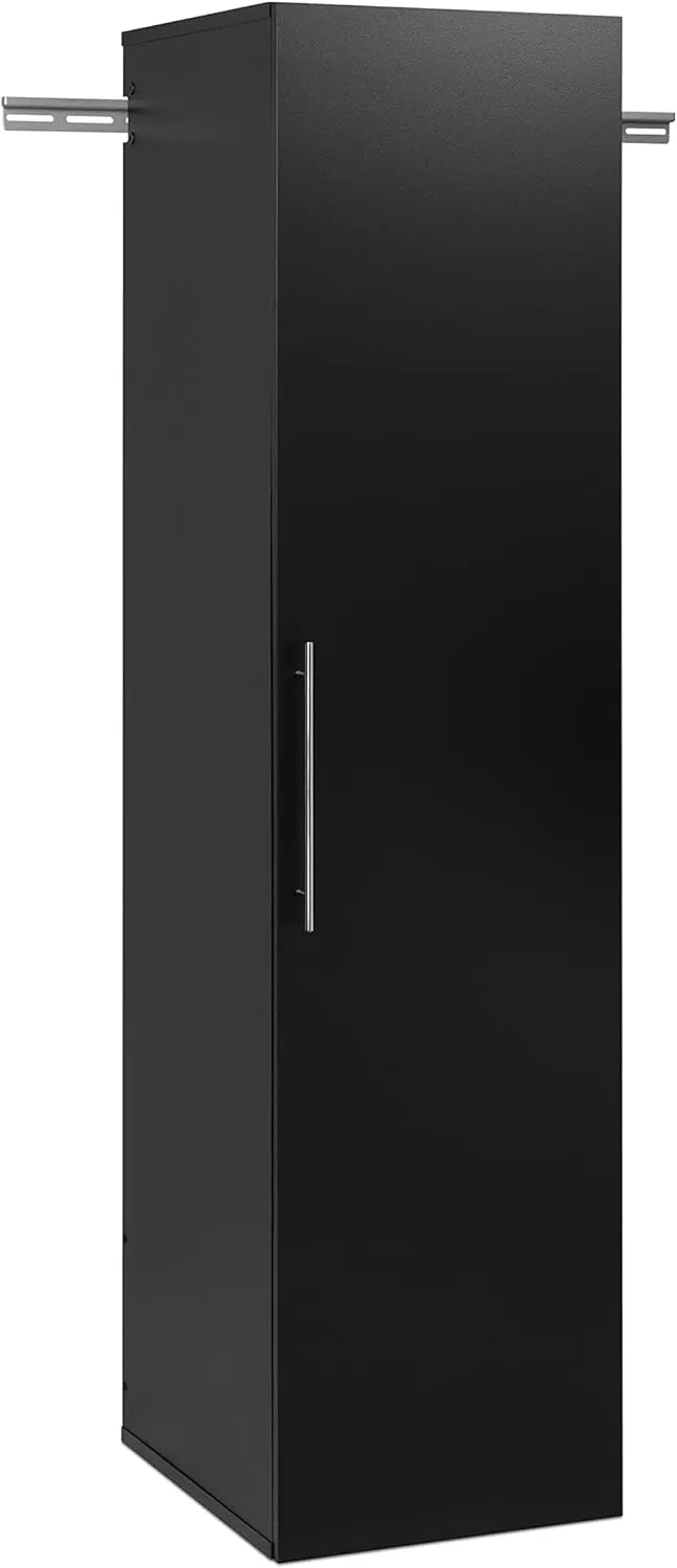 Prepac HangUps Narrow Wall Mounted Garage Storage Cabinet, Tall Storage Organizer Cabinet, 18" W x 72" H x 20" D, Black