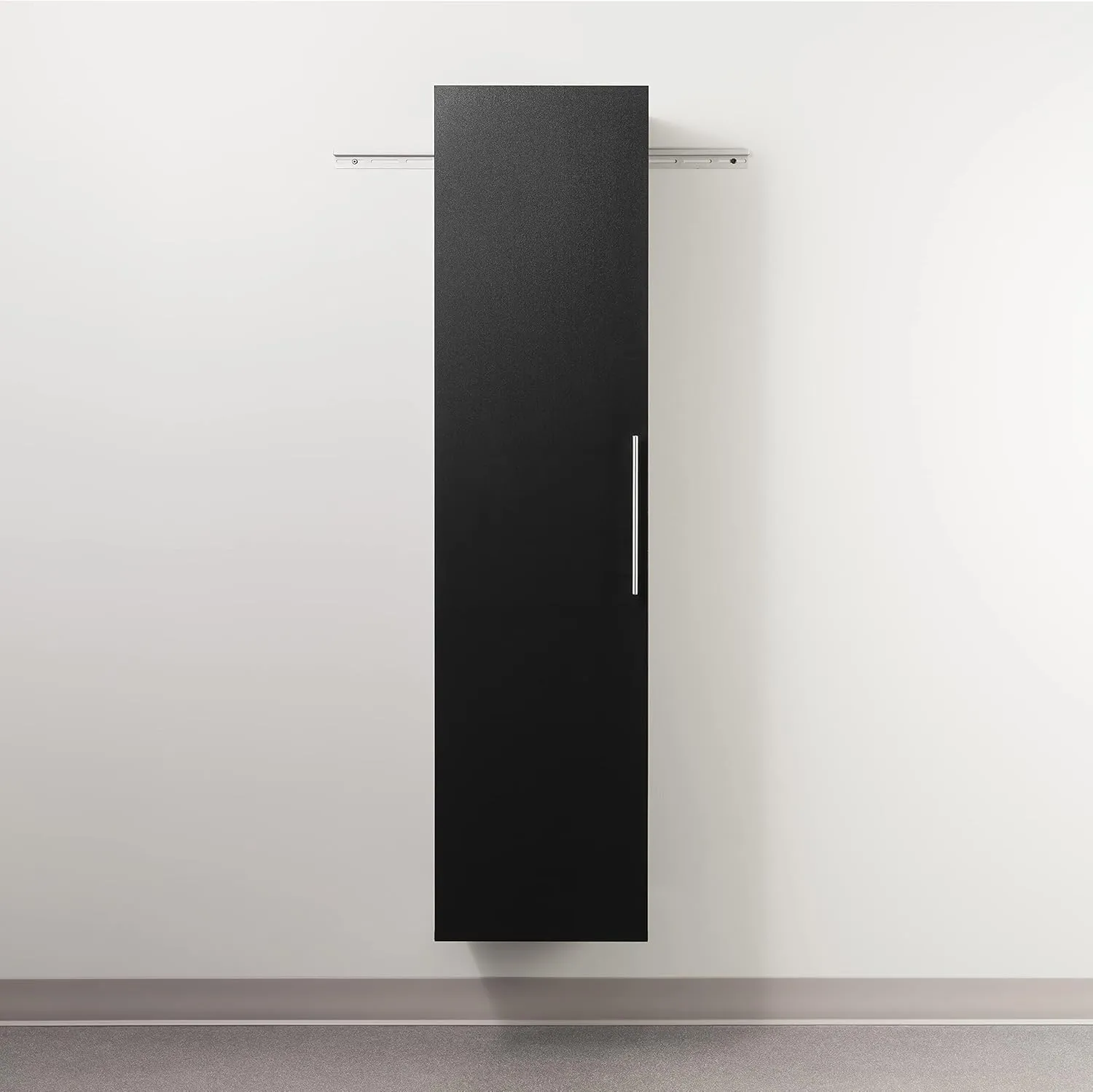 Prepac HangUps Narrow Wall Mounted Garage Storage Cabinet, Tall Storage Organizer Cabinet, 18" W x 72" H x 20" D, Black