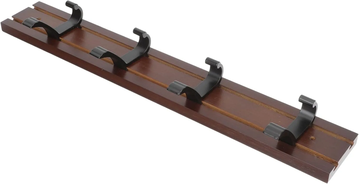 PRETYZOOM Wall Mounted Coat Rack with Hooks Versatile Clothes Organizer for Bedroom Bathroom Closet and Entryway and Stylish Home Storage