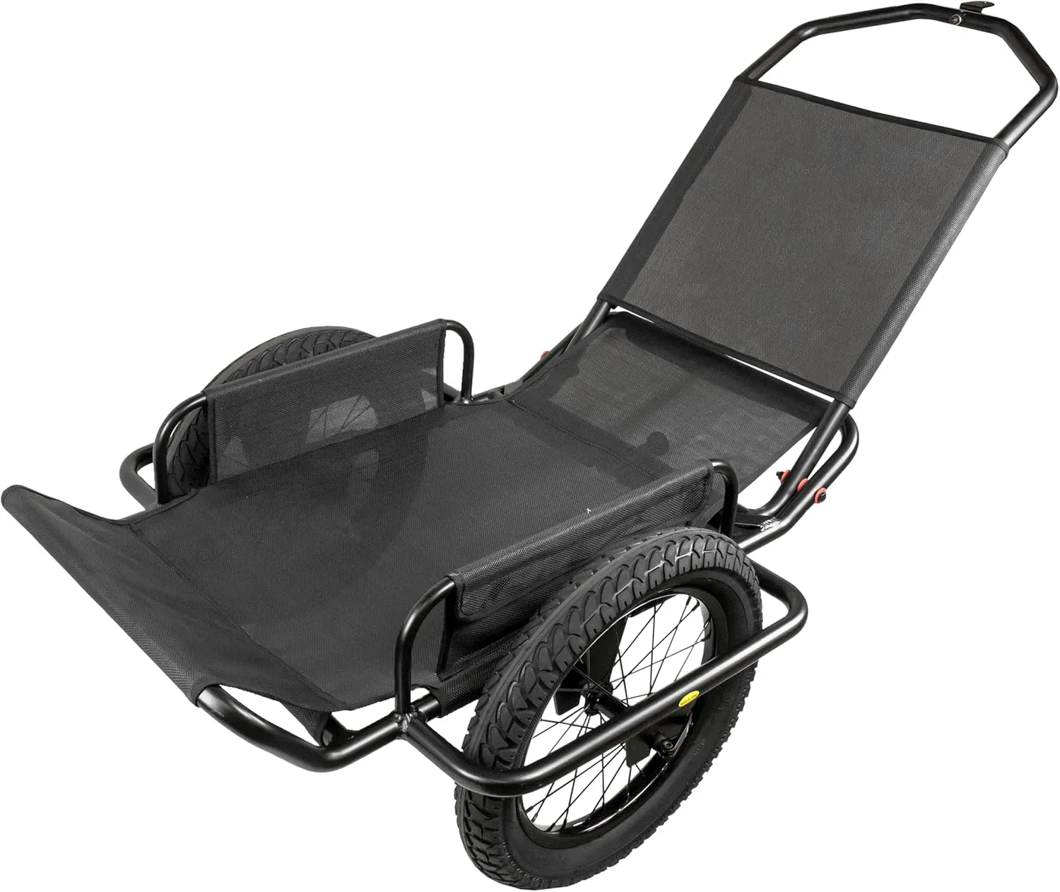 Rambo Bikes Aluminum Bike Trailer Cart - Heavy-Duty Game Cart and Utility Trailer - 300lbs Maximum Capacity - 6061 Aluminum Alloy Frame, 16" Fat Tires for Any Terrain - All-Purpose Foldable Trailer