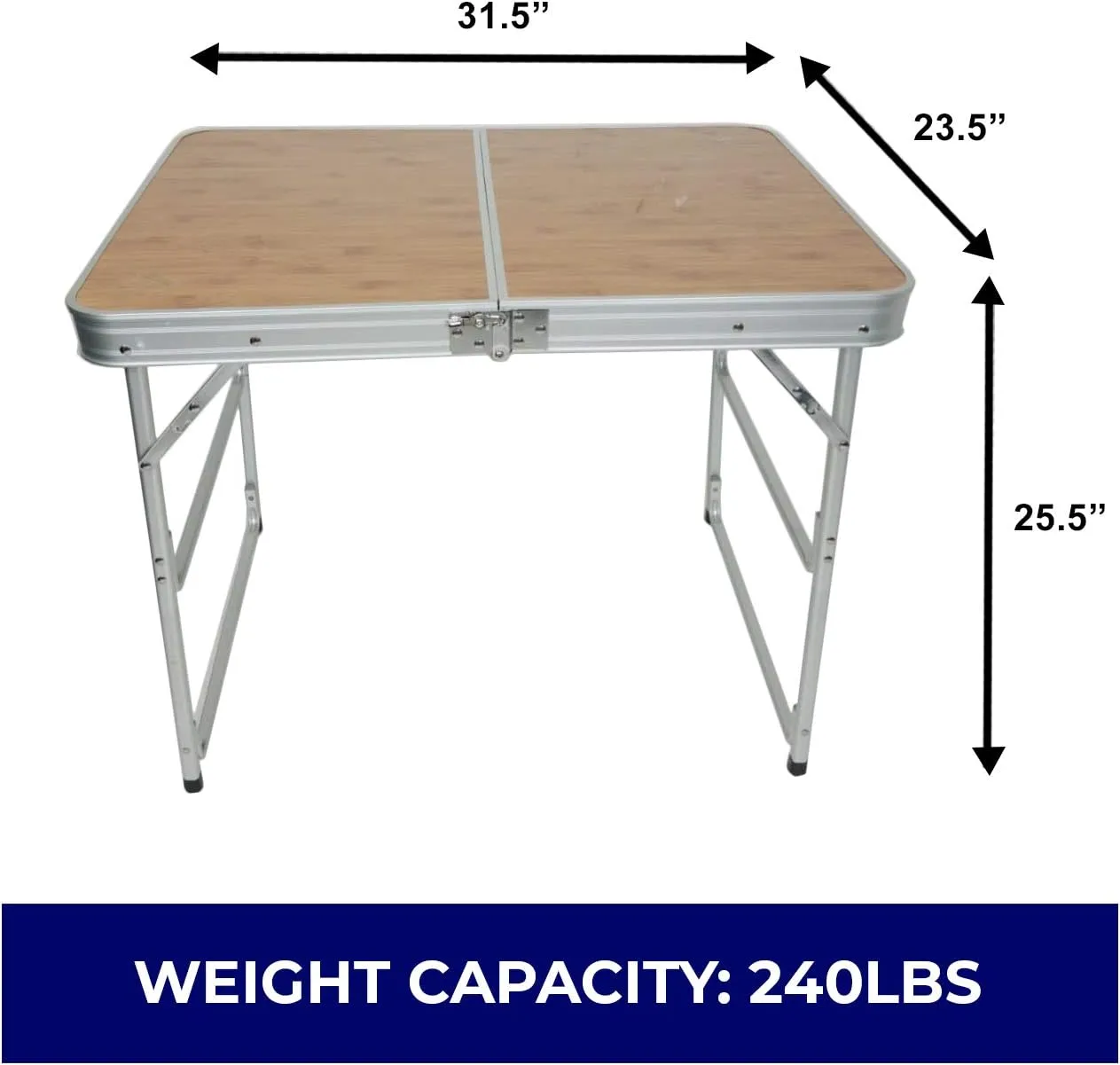 Raptor Table and Two Chairs Combo - Heavy Duty, Lightweight, Suitcase Style Design Beach Table Chair Made of Military Grade Aluminum - Portable & Easy to Carry