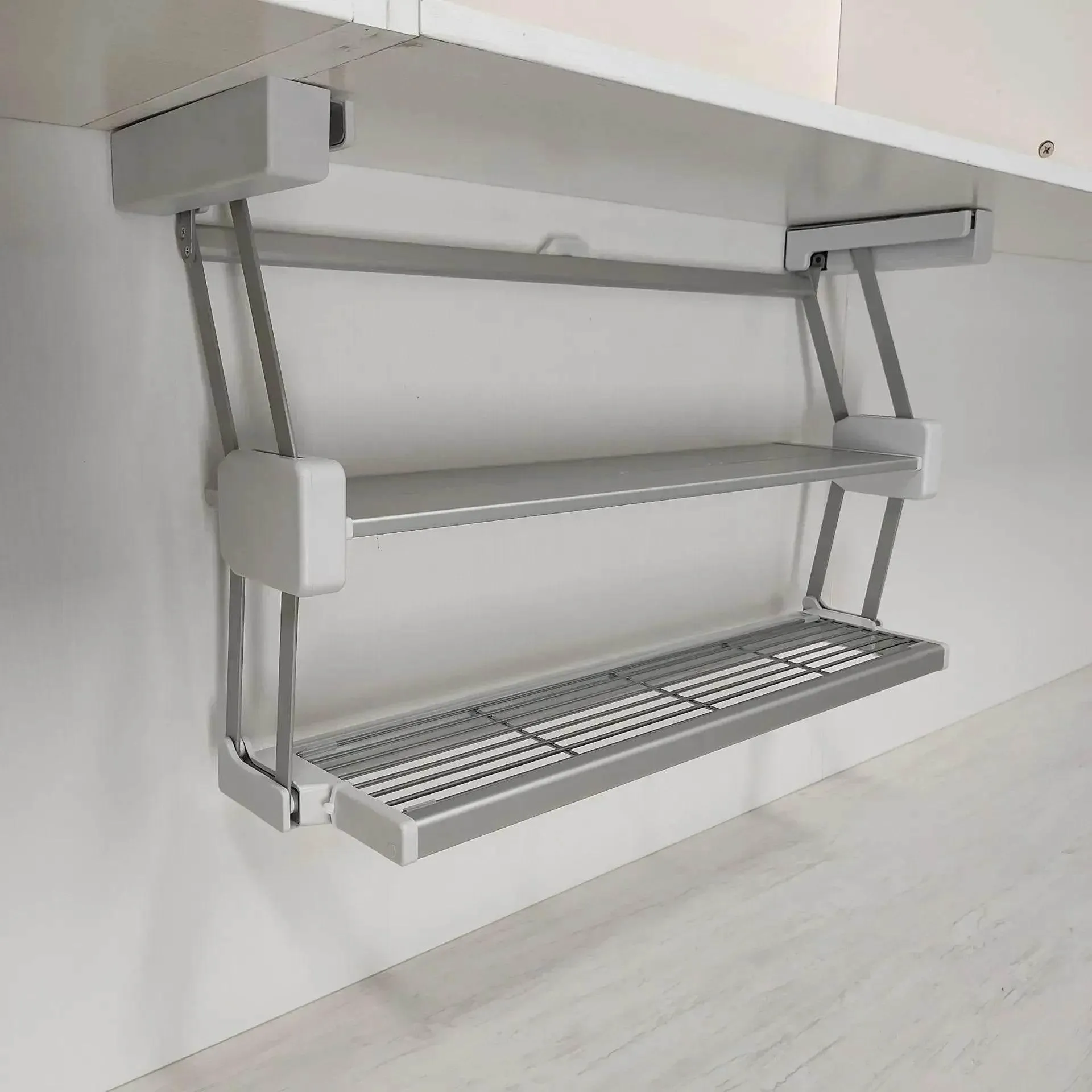 Retractable Kitchen Cabinet Organizer Shelf - Space-Saving Storage Solution