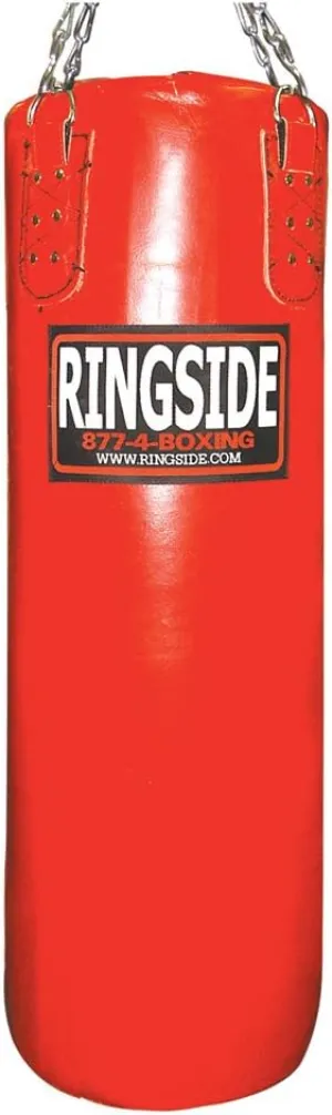 Ringside Leather Boxing Muay Thai MMA Fitness Workout Training Kicking Punching 65 lb. Heavy Bag - Soft Filled