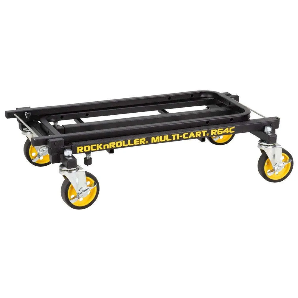 RocknRoller® Multi-Cart® 8-in-1 Equipment Transporter R6 MINI 4 Caster Swivel Cart