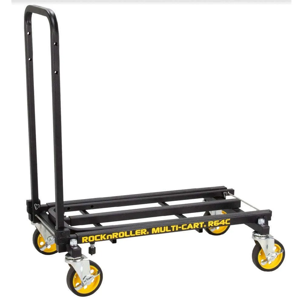 RocknRoller® Multi-Cart® 8-in-1 Equipment Transporter R6 MINI 4 Caster Swivel Cart