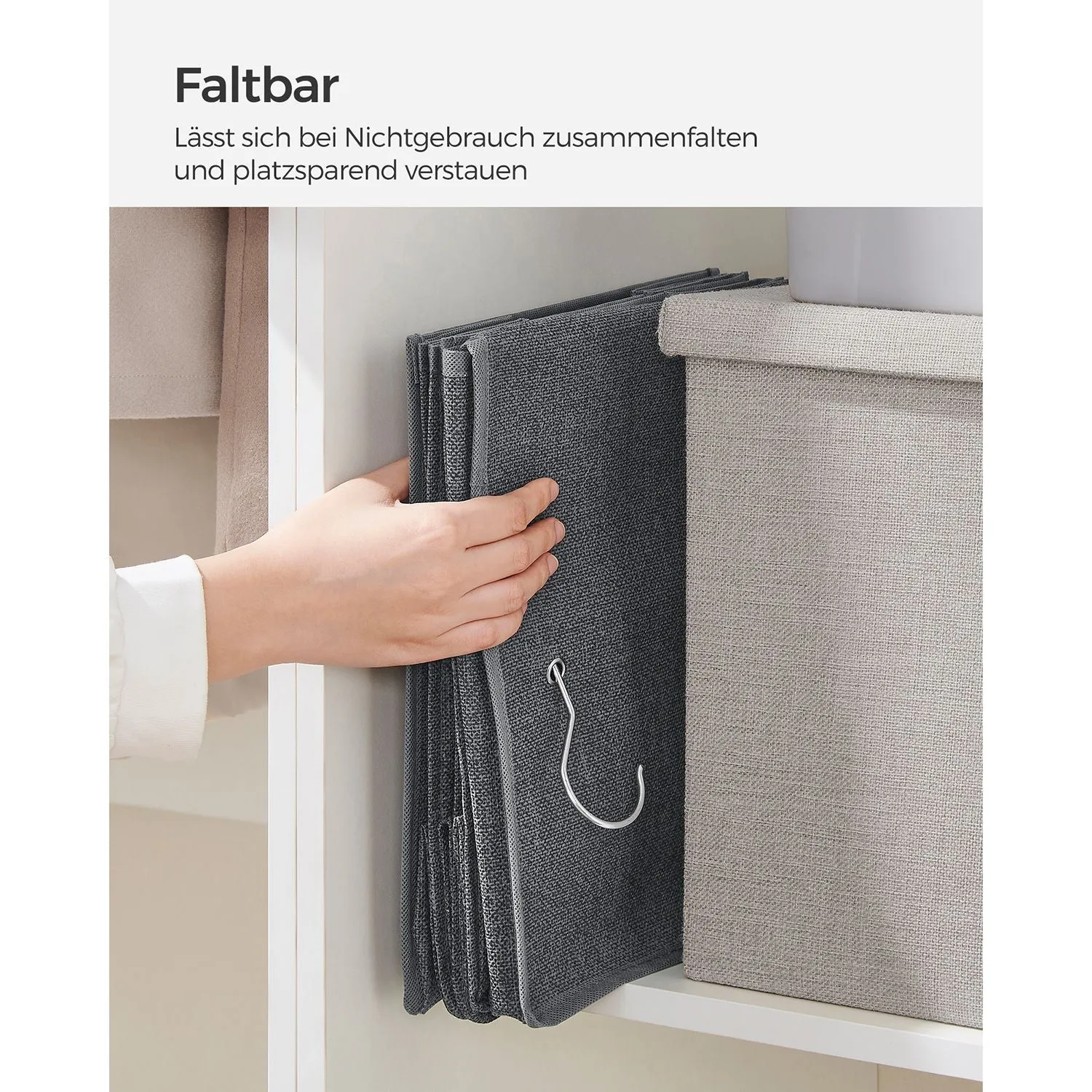Rootz Hanging Organizer Set - Closet Organizers - Storage Bins - Durable Material - 30cm x 30cm x 90cm