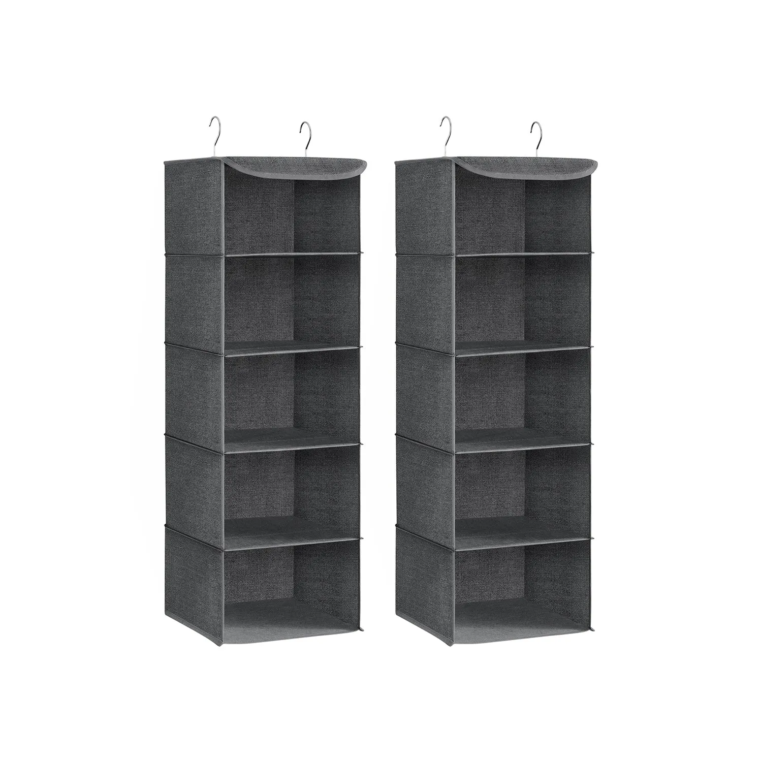 Rootz Hanging Organizer Set - Closet Organizers - Storage Bins - Durable Material - 30cm x 30cm x 90cm