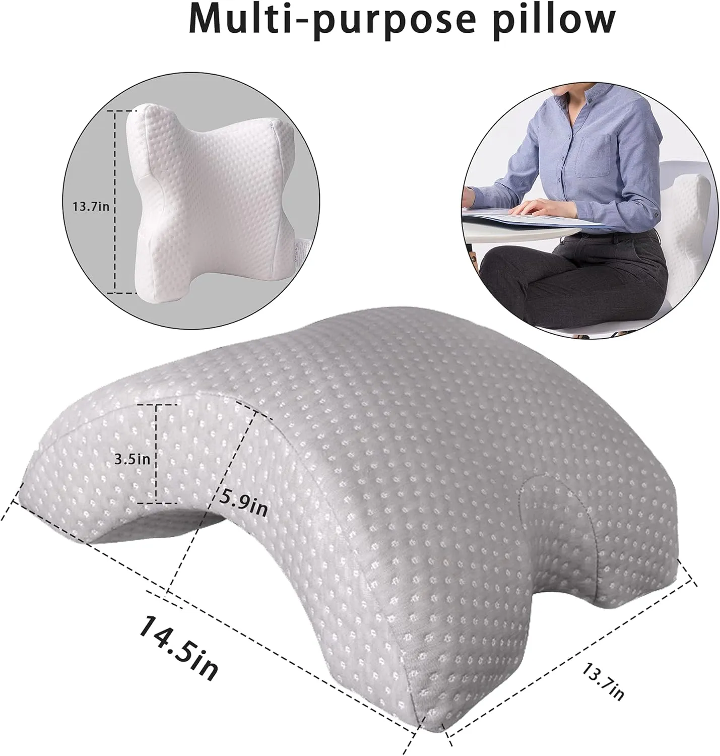 Royaleva Ergonomic Arm Pillow for Comfortable Cuddling