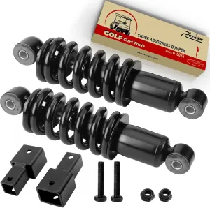 Roykaw Heavy Duty Rear Shock Absorbers Assembly Kit Compatible with Yamaha G29 Golf Cart Gas & Electric Models, Replaces #JR6-F2210-00