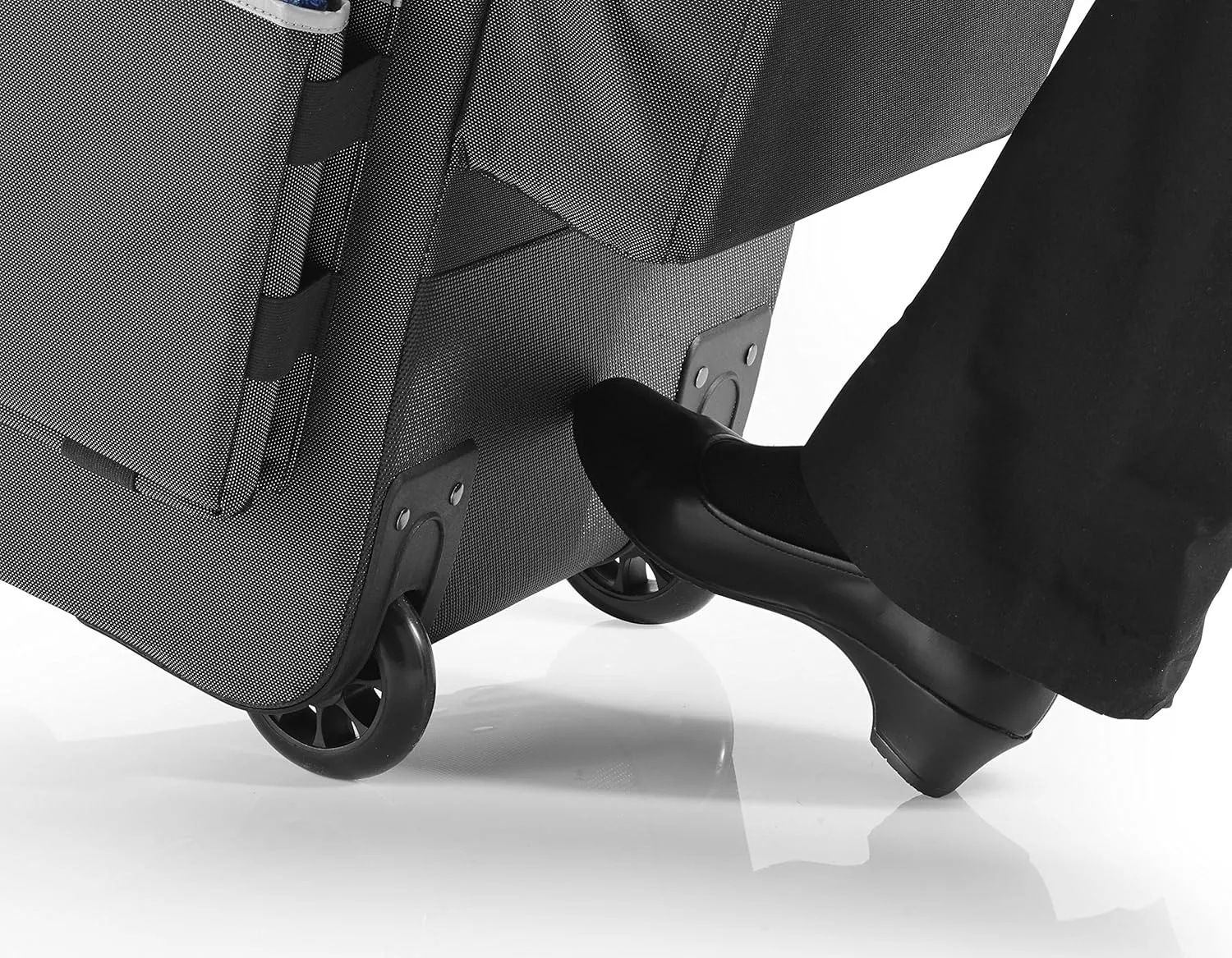 Rubbermaid Commercial Products Executive Quick Carts, Mobile/Travel Office Cart, Small, Dark Gray, for Housekeeper/Sales Rep/Medical Professionals/Home Healthcare/Teachers