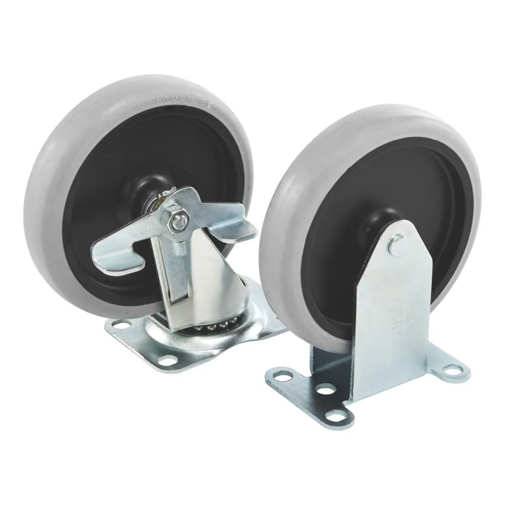 Rubbermaid Commercial Products Heavy Duty Adaptable Utility Cart Replacement Casters, Pack of 4