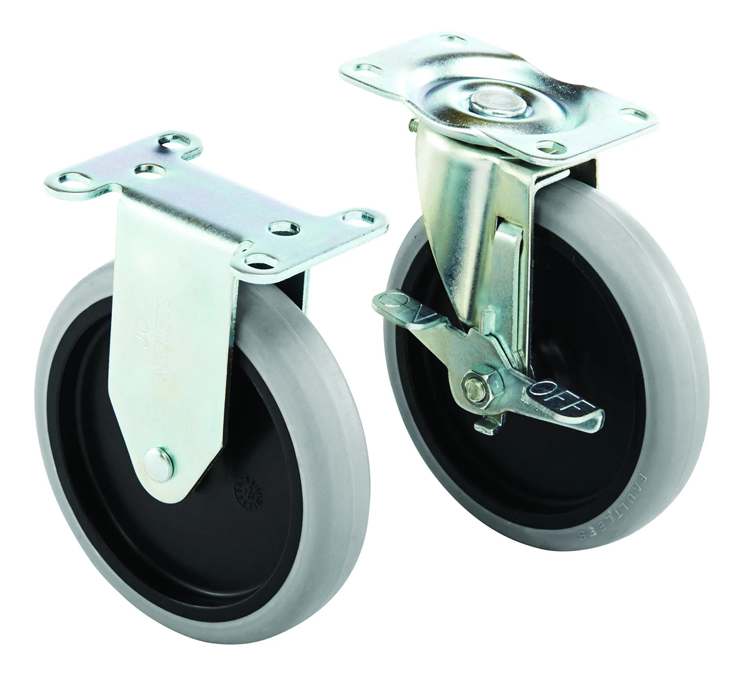 Rubbermaid Commercial Products Heavy Duty Adaptable Utility Cart Replacement Casters, Pack of 4