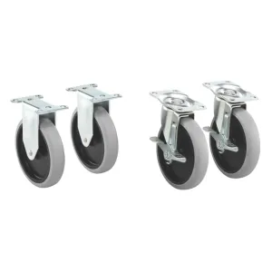 Rubbermaid Commercial Products Heavy Duty Adaptable Utility Cart Replacement Casters, Pack of 4
