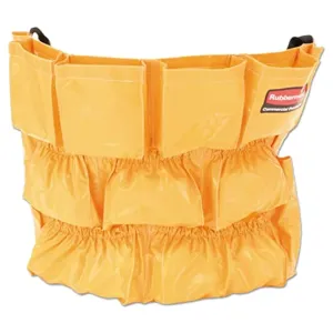 Rubbermaid Commercial Products Supply Organizing Caddy for Brute Trash Cans, Yellow, Tool Organizer Storage for Spray Bottles/Paper Towels/Gloves/Scrub Brush, 1 Count