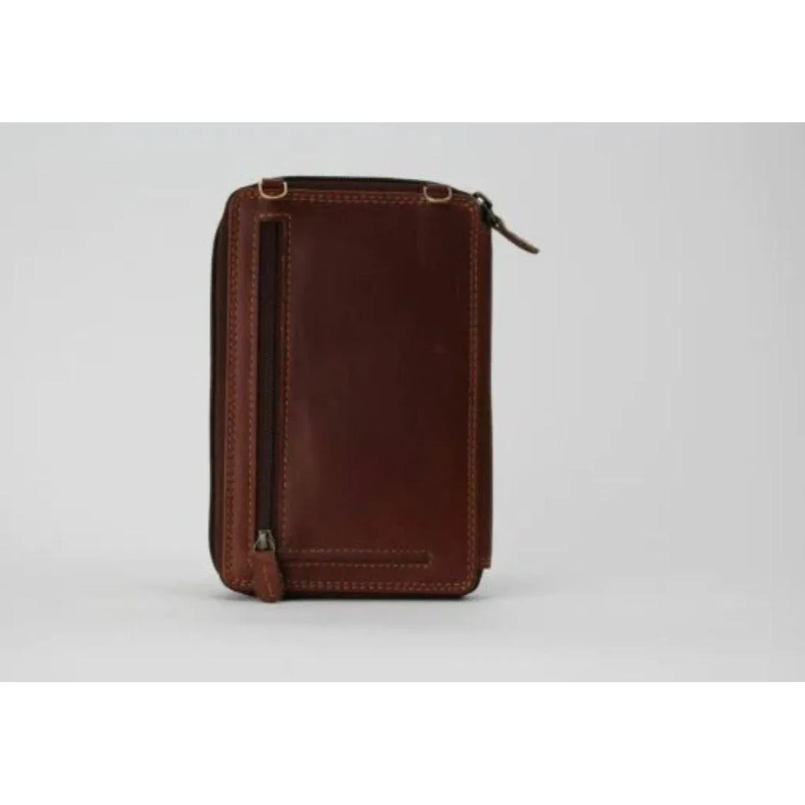 Rugged Earth Leather Upright Organizer