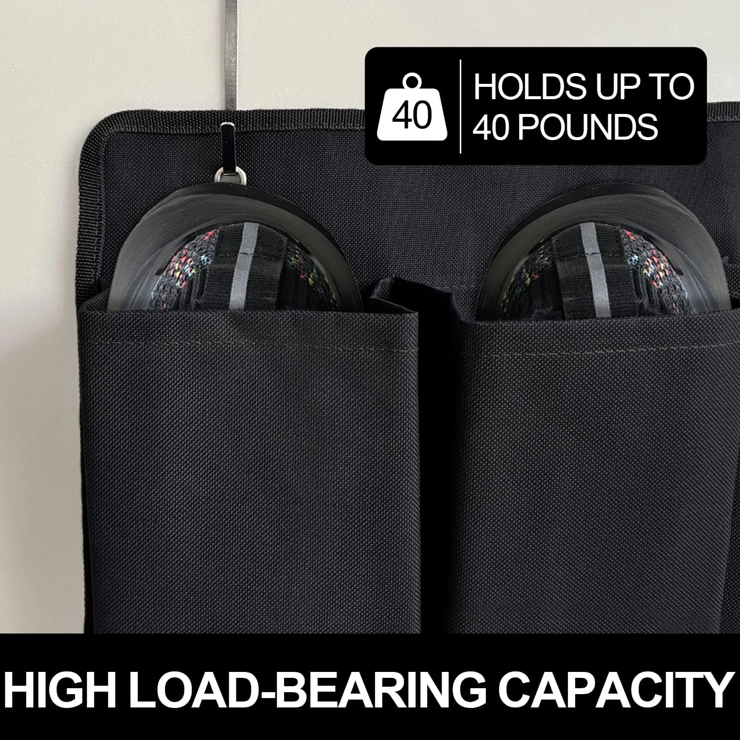 RV Shoe Pockets 10 Pockets Heavy Hanging Bedside Storage Organizer with Sturdy Hooks Storage Pockets Hangs on Bed for Shoes Toys and Tool Accessories