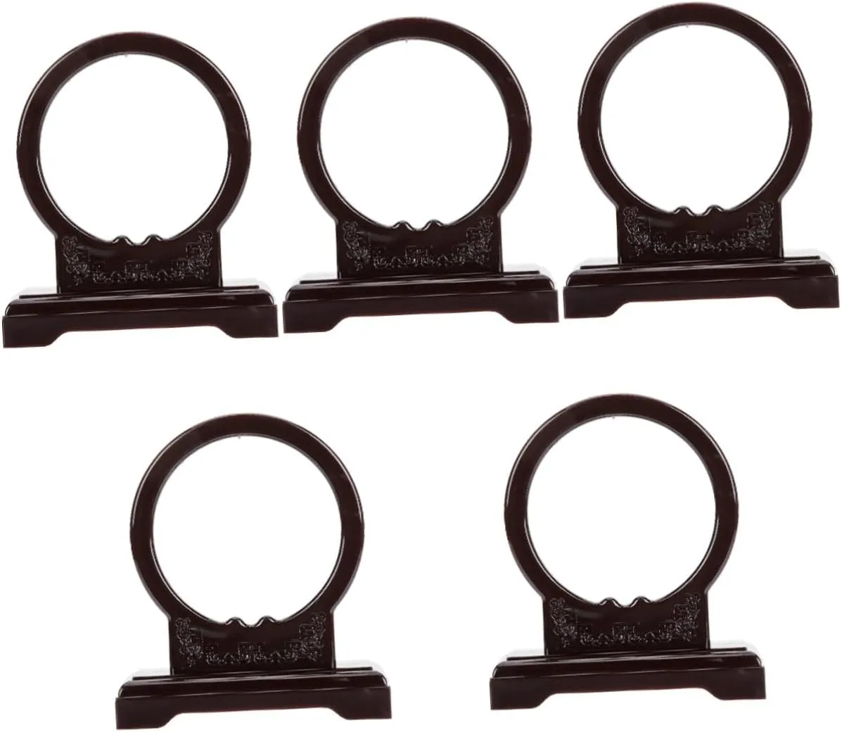 SaditY 5pcs jade display stand emerald jewelry girls jewelry clothes hanging rack stand jewelry organizer for girls watch stand watch holder for men plastic jade ware holder stand small