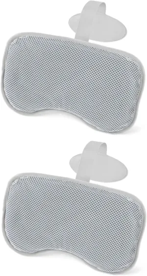 SaluSpa Padded Pillows (2-Pack),Grey