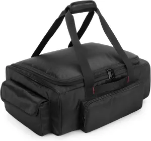 samdew Underseat Storage Bag Fit for SuperCrew Cab, Truck Under Seat Organizer with 1 Detachable Inner Divider & Anti-Slip Bottom for Full Size Trucks, Black