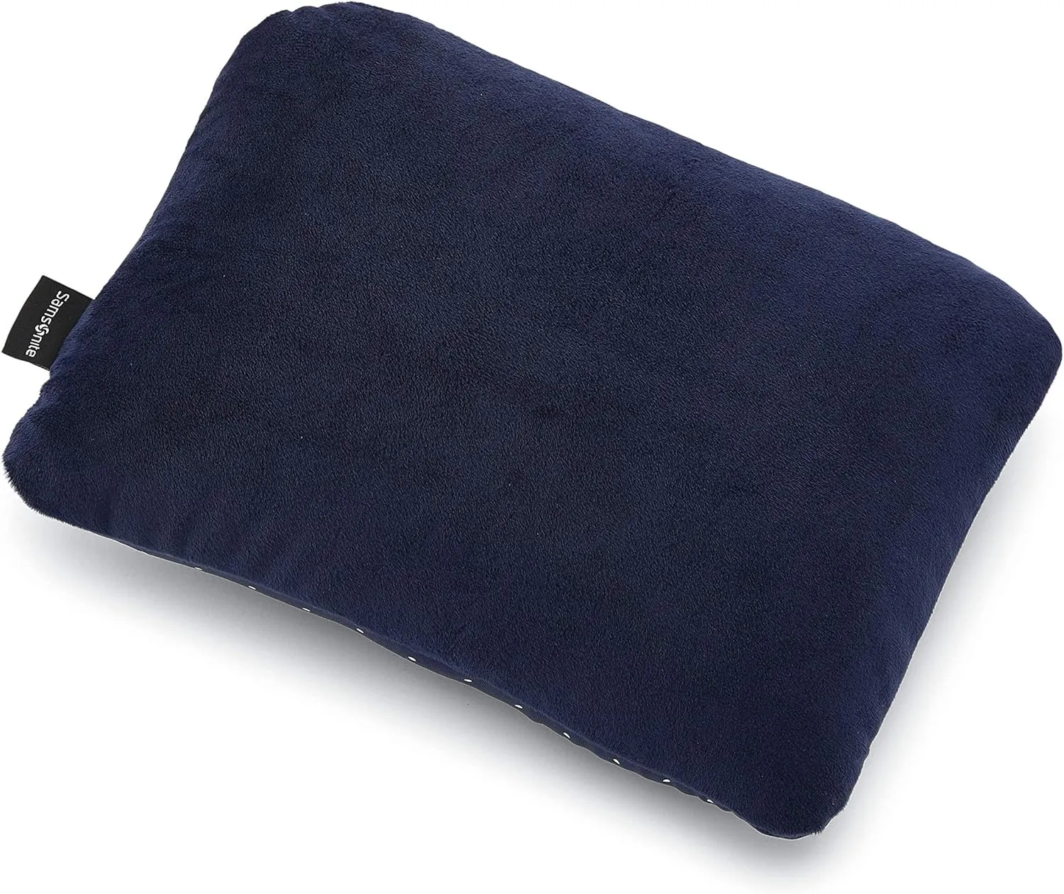 Samsonite 2-in-1 Magic Travel Pillow, Navy/Dots, One Size